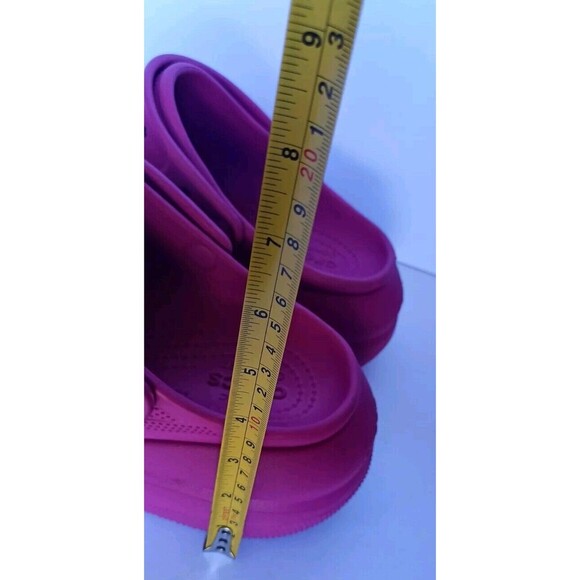 Crocs Platform Crush Iconic Comfort Clog Shoes Size 8 Men's 10 Women Pink - Picture 6 of 8